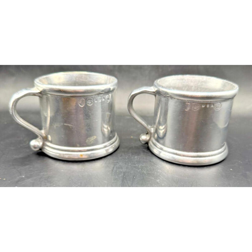 Real Wilton Armetale Pewter Tankards, RARE size, Mid Century, Marked Collectible